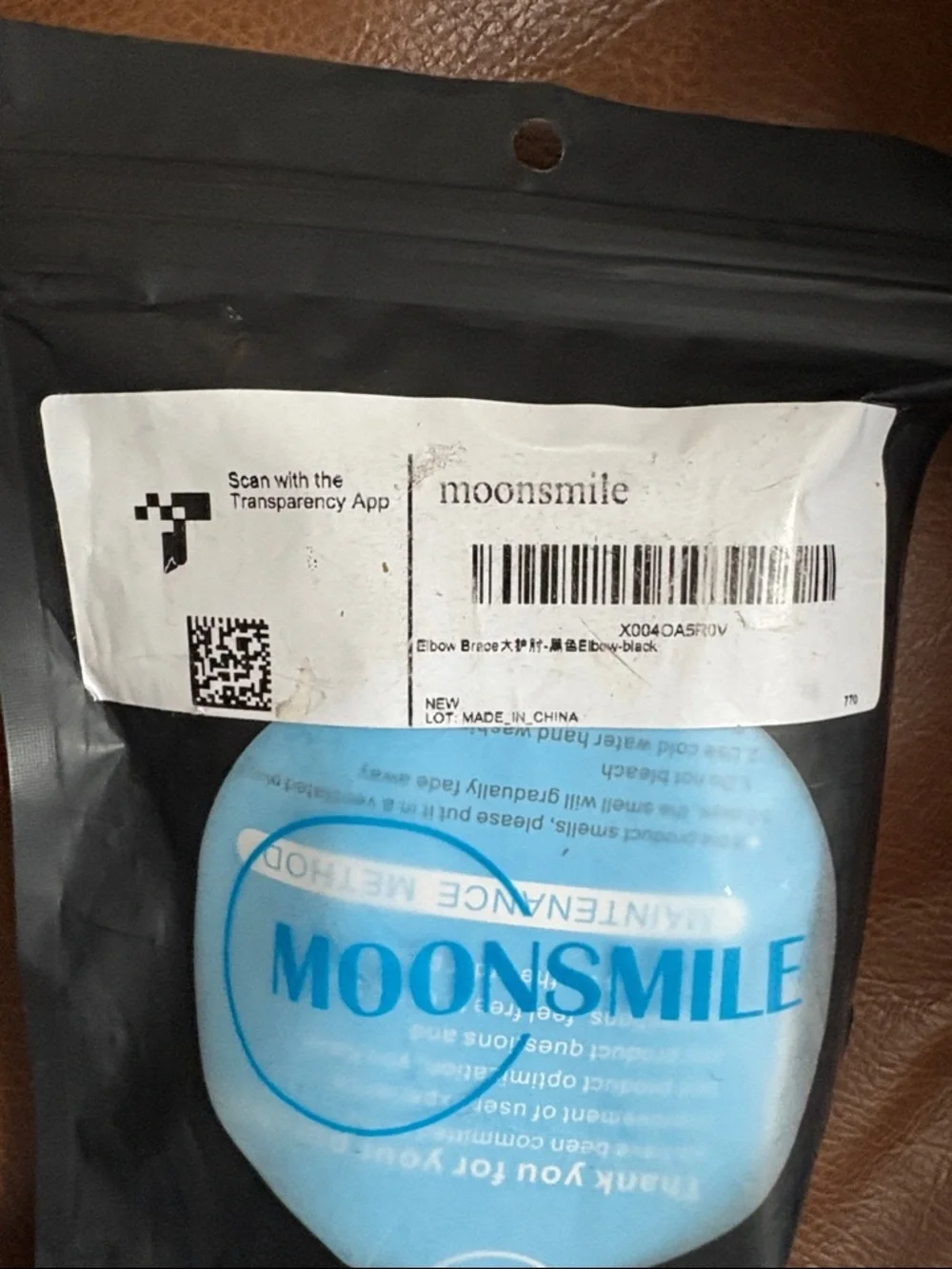 Moonsmile elbow brace - black